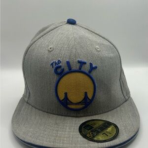 Golden State Warriors “The City” Gray and Blue fitted Cap